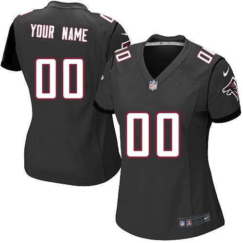 Nike Atlanta Falcons Customized Black Stitched Women's NFL Jersey